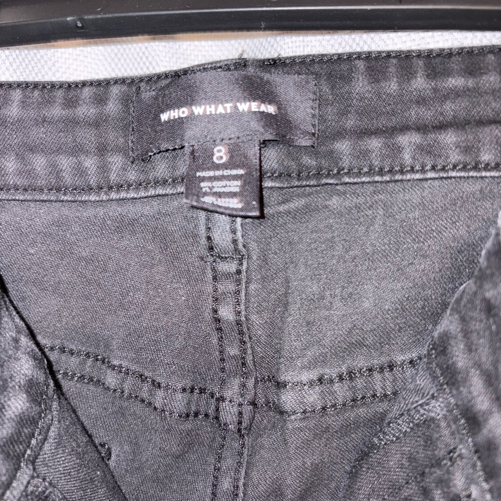Who What Wear Charcoal Denim Pants